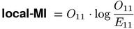 local-MI (contribution to average MI)