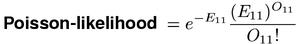 Poisson-likelihood